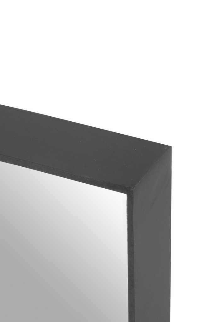 MIRRORS: TWIN RECTANGULAR BLACK METAL MIRROR